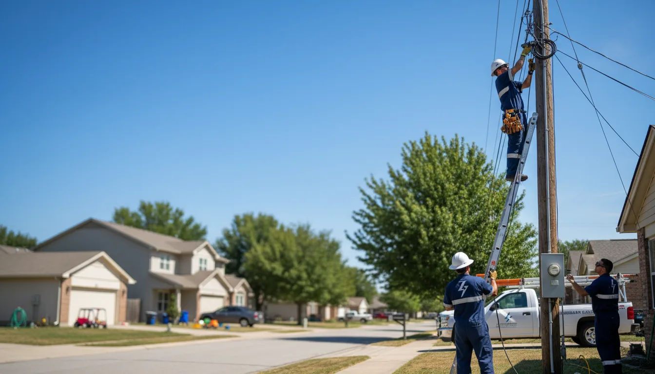 Residential electrician providing installation services in Trade, TN